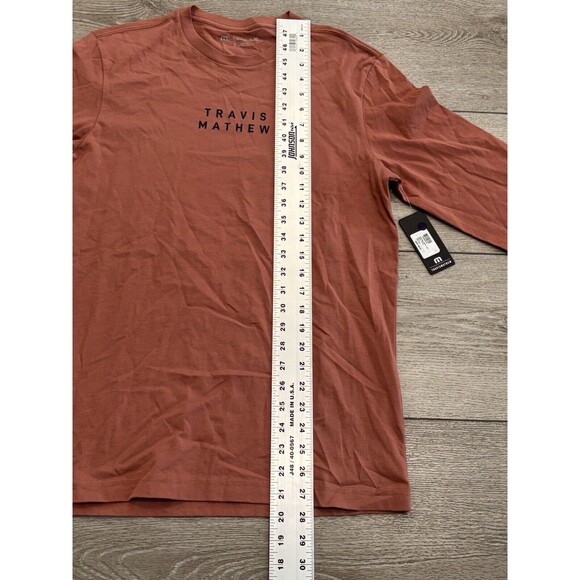 Travis Mathew Smoky Taste Long Sleeve Graphic T-Shirt Mens Small S Golf Casual - Picture 4 of 6